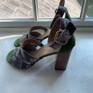 Green Anthropologie Heels
